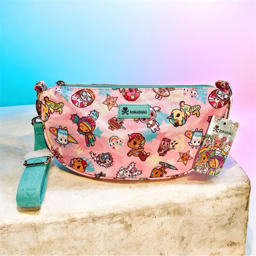 Tokidoki Hawaii Exclusive Crossbody Sling Shoulder Bag Crescent Shape Purse NEW